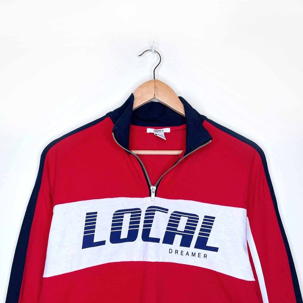⚡️SOLD⚡️   forever 21 local dreamer long sleeve crop graphic top - size small - Picture 7 of 7
